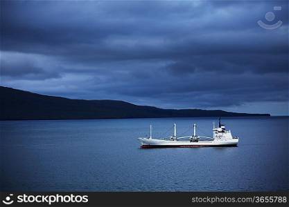ship near Faroe islands