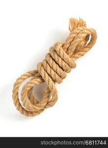 ship rope isolated on white background