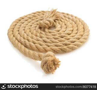 ship rope isolated on white background