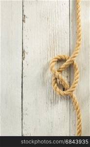 ship rope on wood. ship rope on wooden background