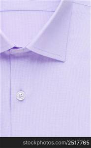 shirt, detailed close-up collar and button, top view. shirt, top view