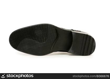 Shoes&rsquo; sole isolated on the white background