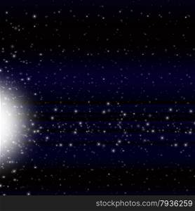 Shooting Star Background Showing Space Comet And Traveling&#xA;