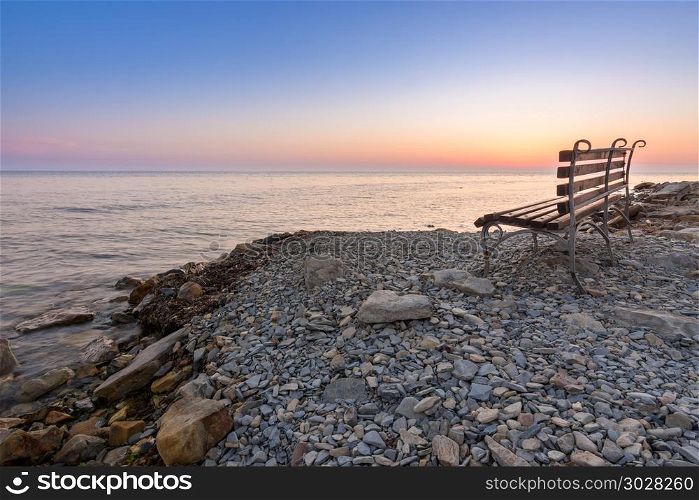 Shop on the stony shore of the Black Sea, Anapa, Russia