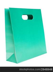 shopping bag, green color