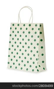 Shopping bag isolated on the white