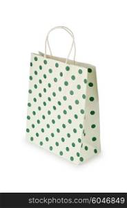 Shopping bag isolated on the white