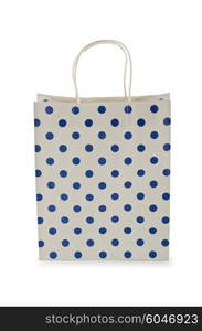 Shopping bag isolated on the white