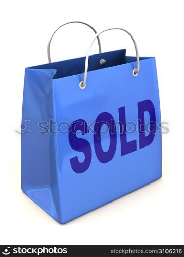 Shopping bag. Sold. 3d