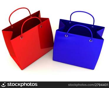 Shopping bags. 3d