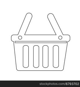 Shopping Basket icon illustration design