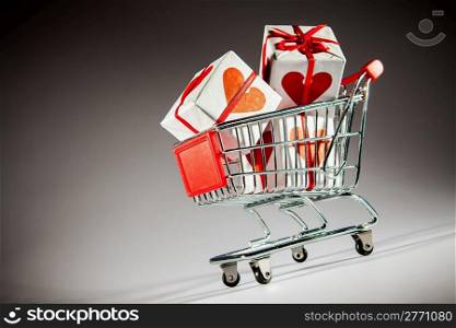 shopping cart ahd gift