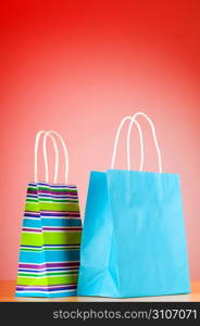 Shopping concept with bags