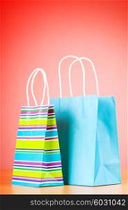 Shopping concept with bags