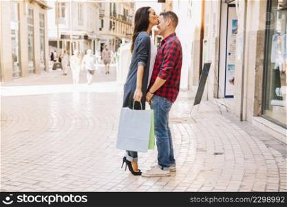 shopping concept with girlfriend looking store