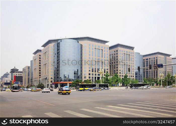 Shopping malls at the roadside, Wangfujing, Dongcheng District, Beijing, China
