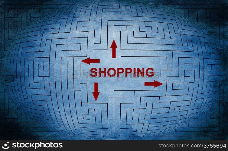 Shopping maze concept