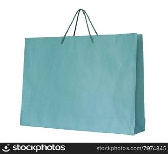 shopping paper bag isolated on white with clipping path