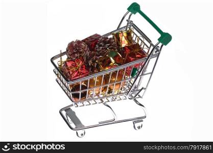 Shopping trolley with gifts