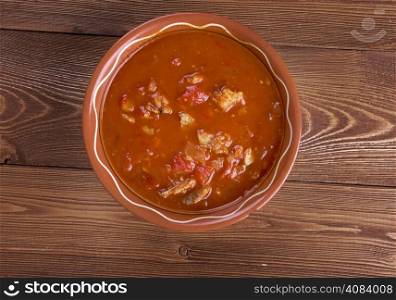 Shorba bil Hout -Fish, Tomato and Potato Soup. traditional Algerian soup&#xA;&#xA;