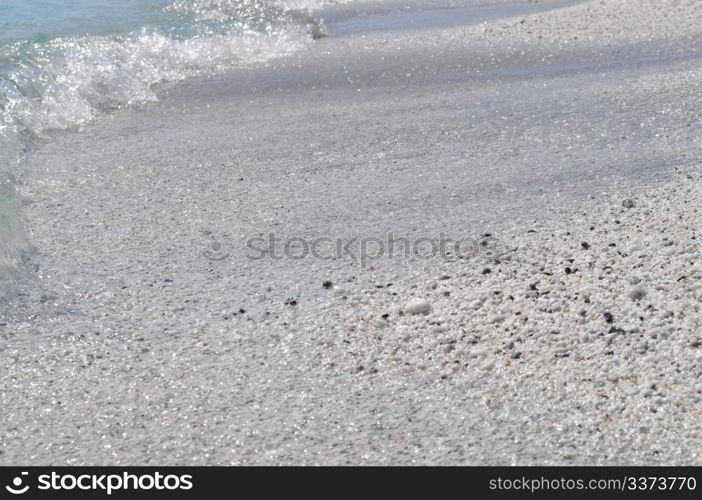 Shore beach. Natural landscape of a shore or beach