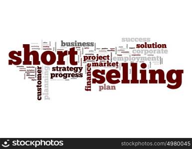 Short selling word cloud