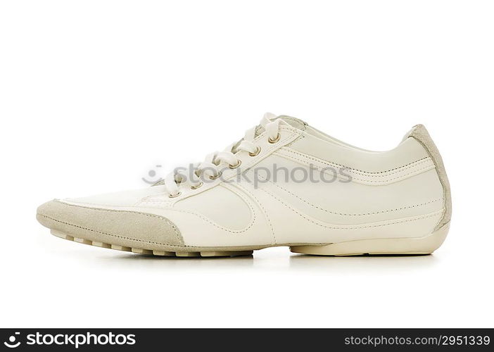 Short shoe isolated on the white background