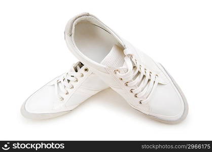 Short shoes isolated on the white background