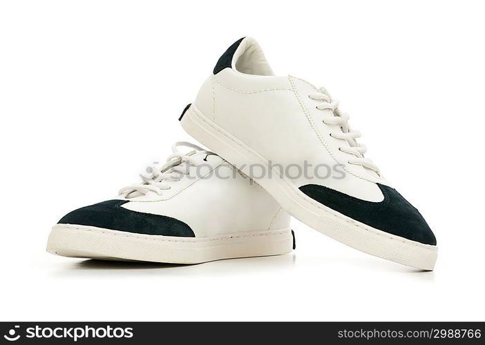 Short shoes isolated on the white background