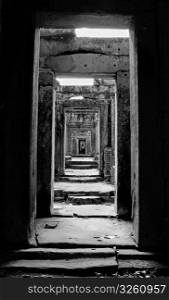 Shot at a temple in Angkor, Cambodia. Angkor temple ruins