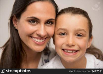 Shot of a beautiful Mother and Daughter smiling