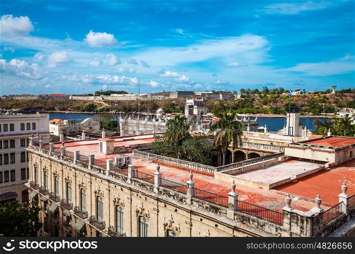 Shot of old Havana city, Cuba