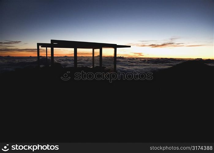 Shot of sunrise in Haleakala National Park in Maui, Hawaii.