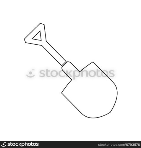 shovel icon illustration design