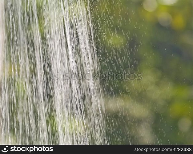 Shower of water in Bali