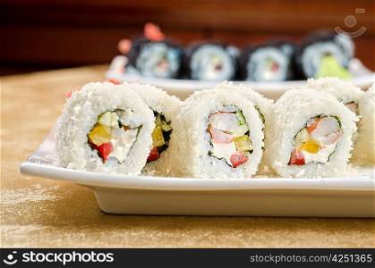 shrimp sushi roll