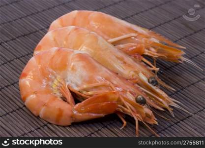shrimps. a background photo of some fresh shrimps