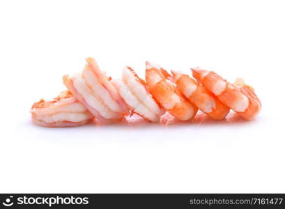 shrimps isolated on white background