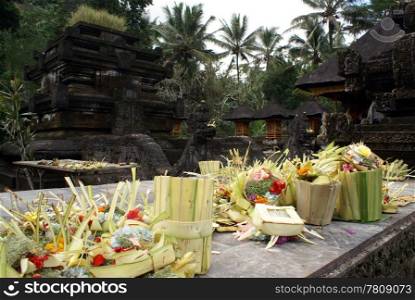 Shrine in temple Tirta Empul, Ubud, bali