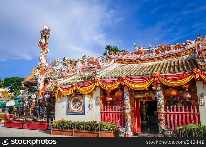 Shrine in Wat Phanan Choeng temple, Ayutthaya, Thailand. Shrine in Wat Phanan Choeng, Ayutthaya, Thailand