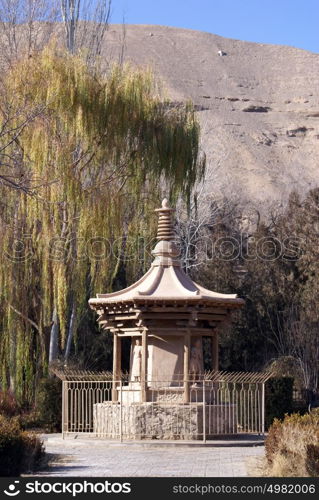 Shrine near Mogao caves, China