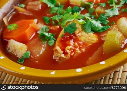 shurpa - Uzbek cuisine ? turkey soup with tomatoes