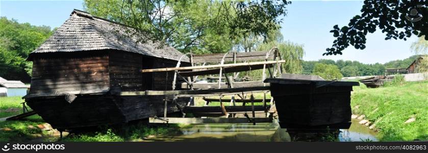 sibiu romania ethno museum wood floating water mill