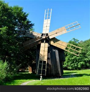sibiu romania ethno museum wood wind mill