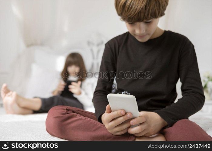siblings bedroom with phone 3