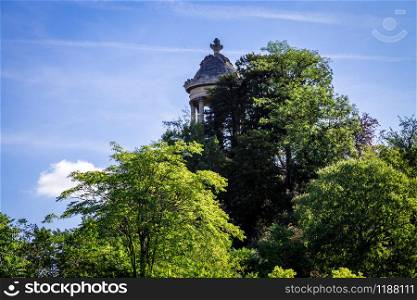 Sibyl temple in Buttes-Chaumont Park, Paris, France. Sibyl temple in Buttes-Chaumont Park, Paris