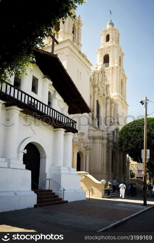 Side profile of a church, Mission Dolores, San Francisco, California, USA