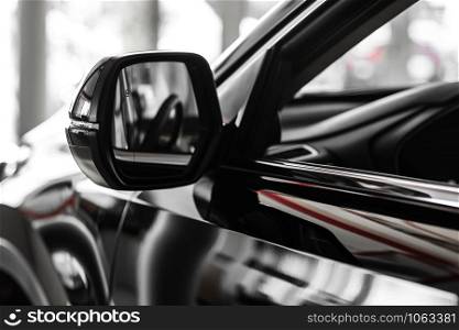 side rear-view mirror on a car. rear view mirror. Focus to mirror view. rear view mirror. Focus to mirror view. side rear-view mirror on a car.