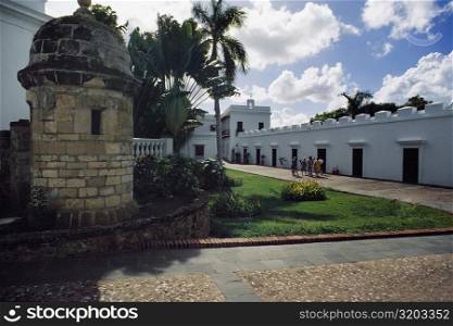 Side view of a white building, Old San Juan, Puerto Rico