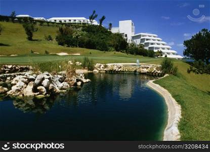 Side view of Castle harbor golf course, Bermuda